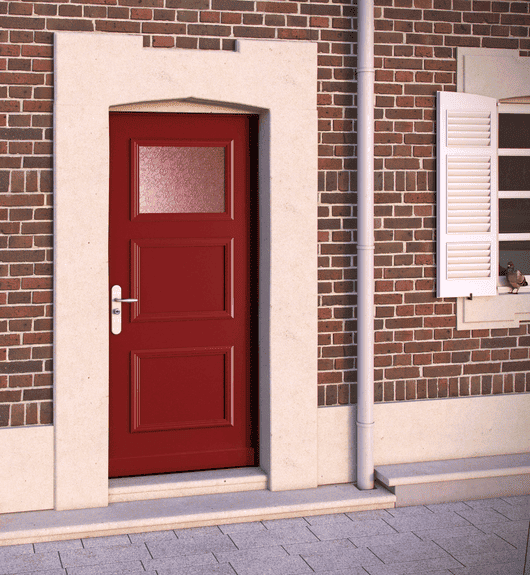 Visuel porte blindée maison FORSTYL HIS vitrée