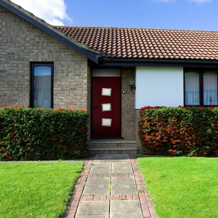 Visuel porte blindée de maison STYLEA SI rouge