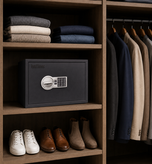 Coffre de sécurité newton protection contre le vol, serrure électronique, Parfait pour protéger les documents et objets de valaurs